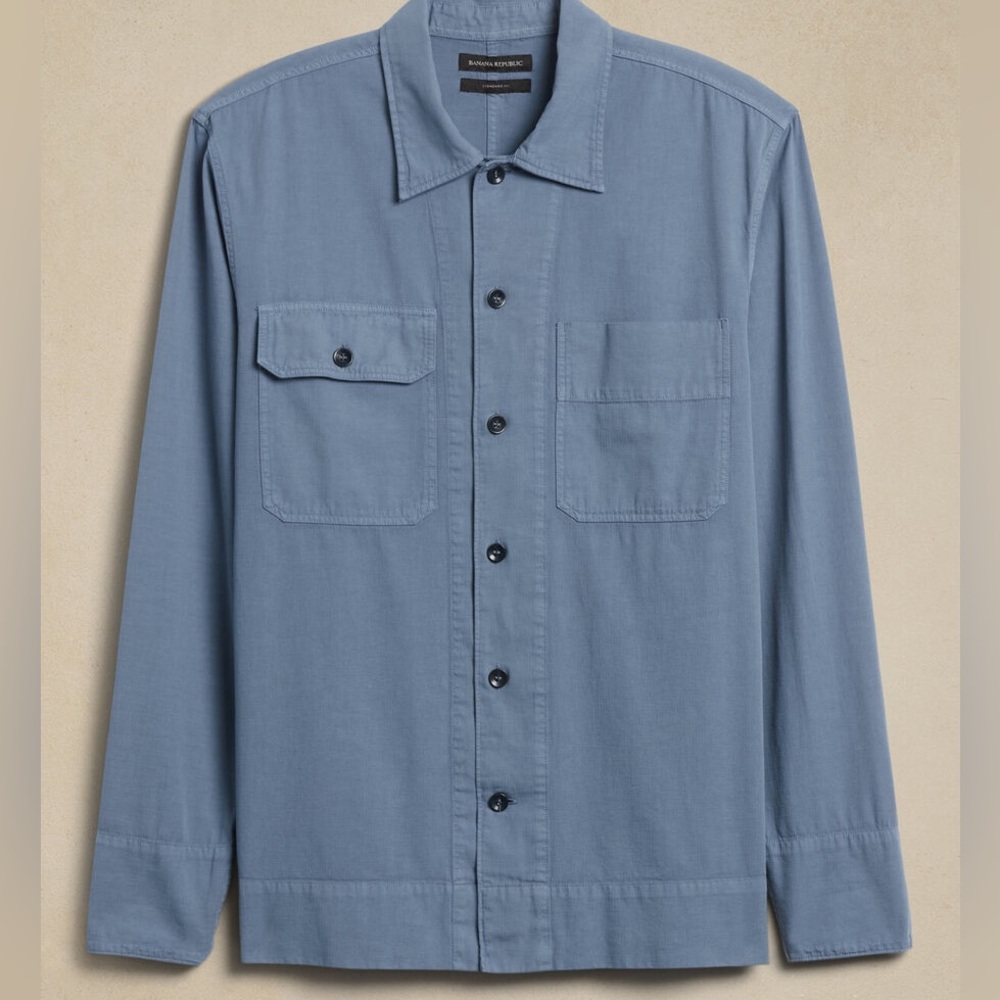 Banana Republic Blue Over Shirt Men’s Tall Large